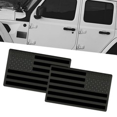 2PCS Metal USA Flag Car Truck Emblem Sticker American Flag Body Decal Accessory