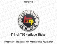 Toyota TEQ Heritage JDM Sticker Off Road TRD Tacoma Tundra 4Runner FJ SR5 SR20