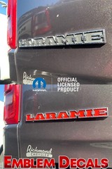 Ram 1500 DT “LARAMIE” Emblem Decal Overlay Decal 2019 2020 2021 2022 2023 2024