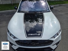 Fits 2021-2025 Ford Mustang Mach E Center Hood Stripe W Mach E Vinyl Decal