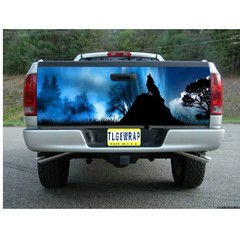 T152 WOLF Tailgate Wrap Vinyl Graphic Decal Sticker LAMINATED