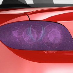 Matte Glitter Red Tint Headlights Taillight Lights Lamp Fog Auto Film Protective