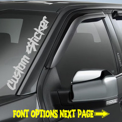 Custom Side Windshield Sticker Car Truck Rear Window Decal Banner Bottom Rocker