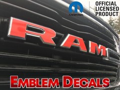 RAM 1500 DT Grill Emblem Decals 2019 2020 2021 2022 2023 2024 SPORT
