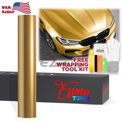 Gloss Metallic Milano Gold PPF TPU Paint Protection Film Dry Wet Auto Vinyl Wrap