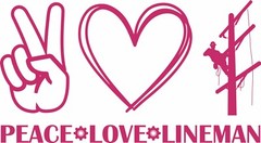 Lineman Electrician Peace Love Power Pole Car Truck Window Vinyl Decal Sticker