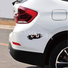 Car Bumper Dents Stickers Peeking Monster Graphic Vinyl Decals Decor Waterproof