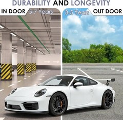 Smooth Finish 1ft x 5ft Car Vinyl Wrap in Matte White – Enhances Car Appearance