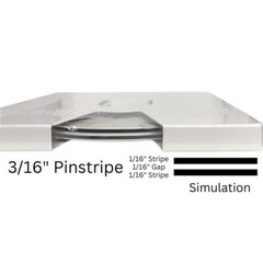 Universal/TFX 3/16″ x 150′ Double-Lined (single-color) Automotive Pinstripe