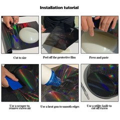 Gray Purple Vinyl Wrap Car Body Decoration Film Waterproof Auto Styling Sticker