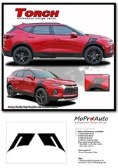 2019-2024 Chevy Blazer Fender Hood Stripes TORCH Decals Body Vinyl Graphics 3M