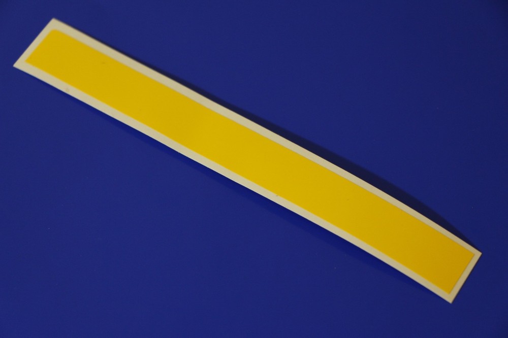 Yellow 6″ X 60″ Vinyl Windshield Banner Decal Racing Strip Blank Sticker