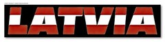 Latvia World Flag Country Car Truck Vinyl Sticker Decal 6″ Inches Long Side