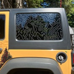 28.5×17 inch Topographic Map Decal