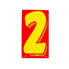 EZ Line Vinyl Decals for Cars Red Yellow Large Number Stickers 11 Dzn Windshield