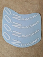 8pcs Oz Racing Wheels Sticker White Vinyl Decal