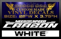 NEED FOR SPEED * * * C A R B O N * * * VINYL DECAL STICKER #519