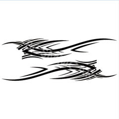 Vinyl Flame Graphics Decal Racing Stripe Stickers For Car Side Body Door Fender