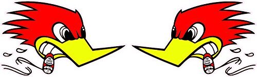 Hot Rod Bird Old School Right & Left Decal