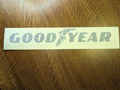 GOODYEAR DECAL STICKER 15″ RACE RALLY TOOLBOX MANCAVE GOOD YEAR TIRES