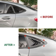 Carbon Style Rear Window Louver Shutter Cover For Benz GLC-Class Coupe 2016-2022