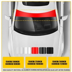 60” Car Window Tint Windshield Sun Visor Vinyl PVC Decal Strip Sticker Black