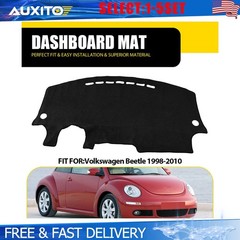 Anti-glare Dashboard Cover Pat Dash Mat For Volkswagen Beetle 1998-10 Black 1-5X