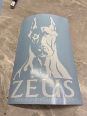Doberman Pinscher Dog Decal Sticker – Read Description – Waterproof Vinyl – Stro