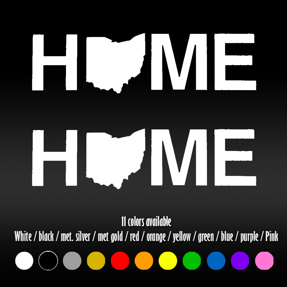7″ Home OhioCar Window Bumper Diecut Vinyl Decal sticker