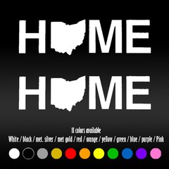 7″ Home OhioCar Window Bumper Diecut Vinyl Decal sticker