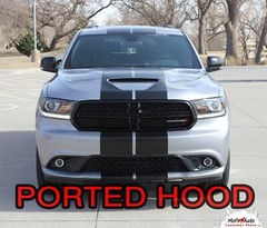 Decal Rally Stripes Kit for DODGE DURANGO SRT 392 Dual Sticker Redline Skirt Lip