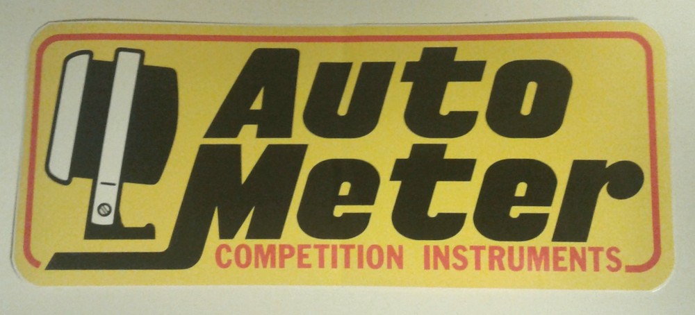 Authentic AUTO METER racing decal sticker NASCAR contingency