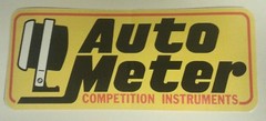 Authentic AUTO METER racing decal sticker NASCAR contingency