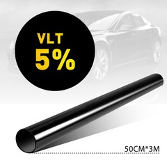 1PCS 5% VLT Window Tint Film 20″x10ft Auto Glass Heat Insulation Privacy Kit DIY