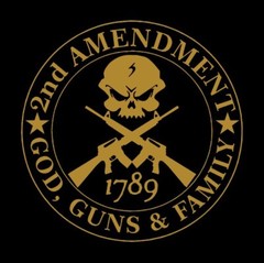 Guns god family gun owners decal window sticker political 2nd 1789 USA Nra