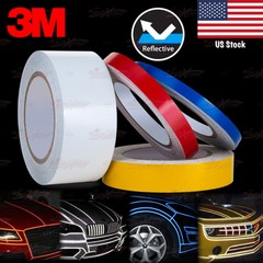 3/8″ 9/16″ 1″ 2″ REFLECTIVE Self Adhesive PinStripe Vinyl 3M Decal Tape Stickers