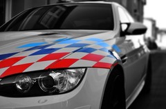 (2) 22×9″ Iconic M Sport Flag Tri-Color Decal Stickers For BMW Side Doors, Hood