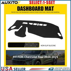 Fit 24 25 Chevrolet Trax Dashboard Cover Pad Mat Black Non-Slip Sun Protect 1-5X