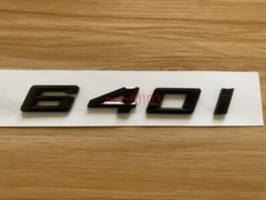Gloss Black 3D ABS Letters Trunk 640i Emblem Rear Badge for BMW 2017-2022 640i