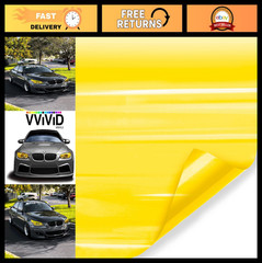Golden Yellow Headlight Tail Light Window Tint Film – 17.9″ x 48″ Large Roll