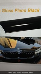 Ultra Gloss PET Liner Piano Black Car Vinyl Wrap Adhesive Film Air Relea G1N