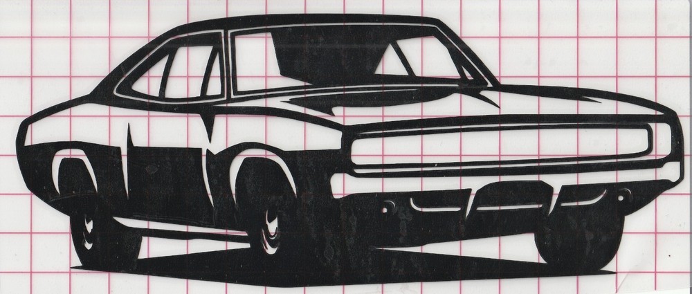 8.5 inch Classic 1968 Muscle Car Die-cut Vinyl Decal Sticker