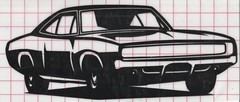 8.5 inch Classic 1968 Muscle Car Die-cut Vinyl Decal Sticker