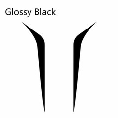 2pcs Racing Hood Stripes Decal Vinyl Stickers for Car SUV Truck Black White