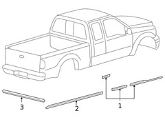 Genuine Ford Tailgate Decal 8C3Z-9942604-AA