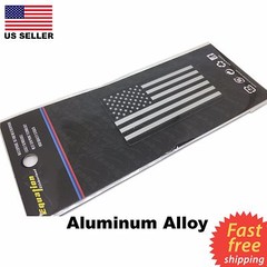 ALUMINUM Police Officer Emblem Thin Blue Line American Flag Decal Sticker USA