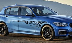 Car Door Side Stickers Graphics Flame Sport Decor Decal Vinyl Cover Universal