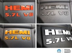 2009-2018 Ram HEMI 5.7L V8 Engine Cover Overlay Decal Stickers