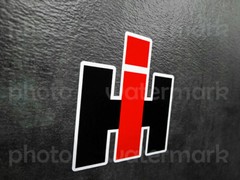 2pc IH INTERNATIONAL HARVESTER sticker decal Tractor Truck Farm Window Pick Size