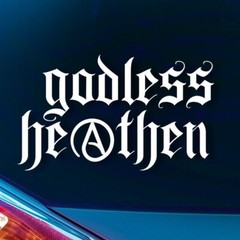 Godless Heathen Decal – Atheist Decal, Anti-Religion Car Decal, Atheism Decal